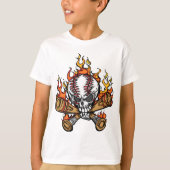 Vlaming Baseball Skull T-shirt (Voorkant)