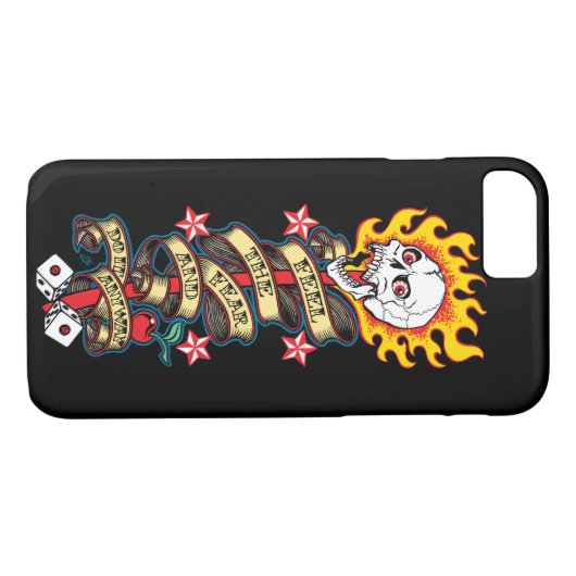 Vlaming De schedel voelen de angst Case-Mate iPhone Case (Achterkant (Horizontaal))