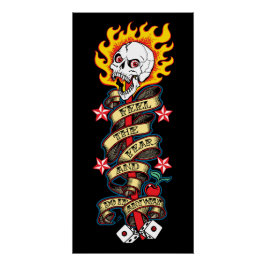 Vlaming De schedel voelen de angst Perfect Poster