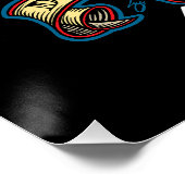 Vlaming De schedel voelen de angst Perfect Poster (Hoek)