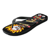 Vlaming De schedel voelen de angst Teenslippers (Schuin)