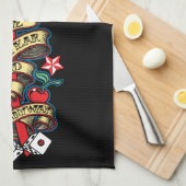 Vlaming De schedel voelen de angst Theedoek (Quarter Fold)