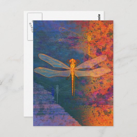 Vlaming Dragonfly Briefkaart (Voorkant / Achterkant)