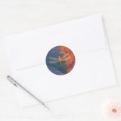 Vlaming Dragonfly Ronde Sticker (Envelop)