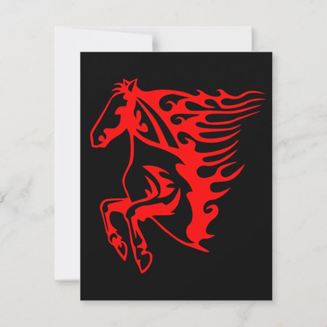 Vlaming Red Bronco Mustang Wilde Paard (Voorkant)
