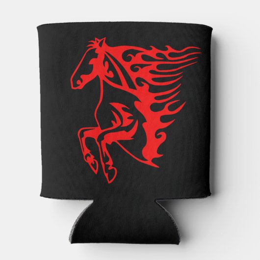 Vlaming Red Bronco Mustang Wilde Paard Blikjeskoeler (Achterkant)