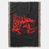 Vlaming Red Bronco Mustang Wilde Paard Deken (Voorkant Verticaal)