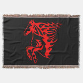 Vlaming Red Bronco Mustang Wilde Paard Deken (Voorkant)