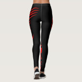 Vlaming Red Bronco Mustang Wilde Paard Leggings (Achterkant)