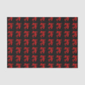 Vlaming Red Bronco Mustang Wilde Paard Tissuepapier (Voorkant)