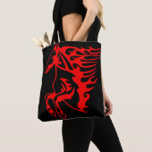 Vlaming Red Bronco Mustang Wilde Paard Tote Bag (Dichtbij)
