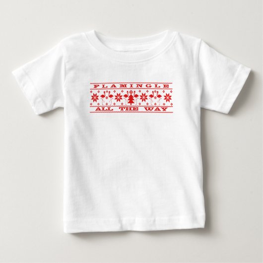 Vlamingle helemaal naar Baby, lelijk kerstShirt (Voorkant)