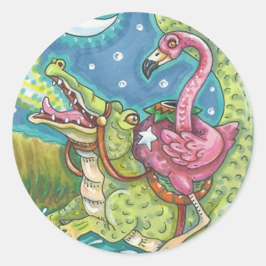 VLAMINGO STICKERS BLAD RAND (Voorkant)