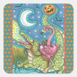 VLAMINGO STICKERS SHEET Square