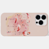 Vlamingoenen en Roze achtergrond Case-Mate iPhone Case (Achterkant (horizontaal))