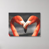 Vlamingoenen in de liefde canvas afdruk (Voorkant)