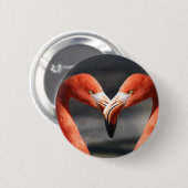 Vlamingoenen in de liefde ronde button 5,7 cm (Voorkant /achterkant)