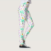Vlamingoenen in Tropisch Oerwoud Patroon Leggings (Rechts)