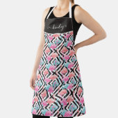 Vlamingoenen op een gebold ontwerppatroon schort (Insitu)