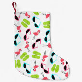 Vlamingoenen + Teenslippers kerststooking Kleine Kerstsok (Voorkant)