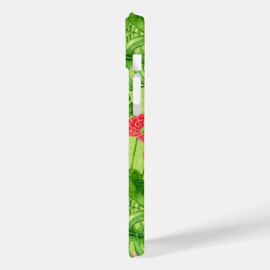 Vlamingvogels en tropische planten Case-Mate iPhone case (Achterkant / Links)