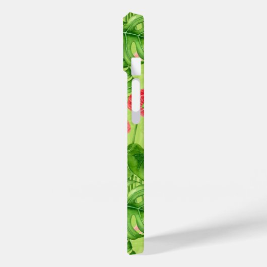 Vlamingvogels en tropische planten Case-Mate iPhone case (Achterkant / Links)