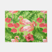 Vlamingvogels en tropische planten deurmat (Voorkant)