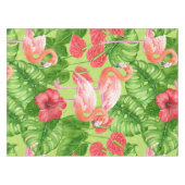 Vlamingvogels en tropische planten tafelkleed (Voorkant (Horizontaal))