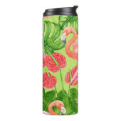 Vlamingvogels en tropische planten thermosbeker (Gedraaid links)