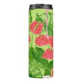 Vlamingvogels en tropische planten thermosbeker (Achterkant)