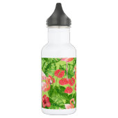 Vlamingvogels en tropische planten waterfles (Links)