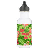 Vlamingvogels en tropische planten waterfles (Rechts)