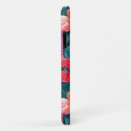 Vlamingvogels en waterverf van tropische tuinen Case-Mate iPhone case (Achterkant/rechts)