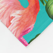 Vlamingvogels en waterverf van tropische tuinen fleece deken (Hoek)