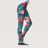 Vlamingvogels en waterverf van tropische tuinen leggings (Rechts)