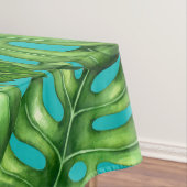 Vlamingvogels en waterverf van tropische tuinen tafelkleed (Voorbeeld)