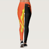 Vlamjes bij nacht leggings (Achterkant)