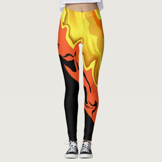 Vlamjes bij nacht leggings (Voorkant)