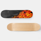 Vlamjes met skelet skateboard (Horizontaal)