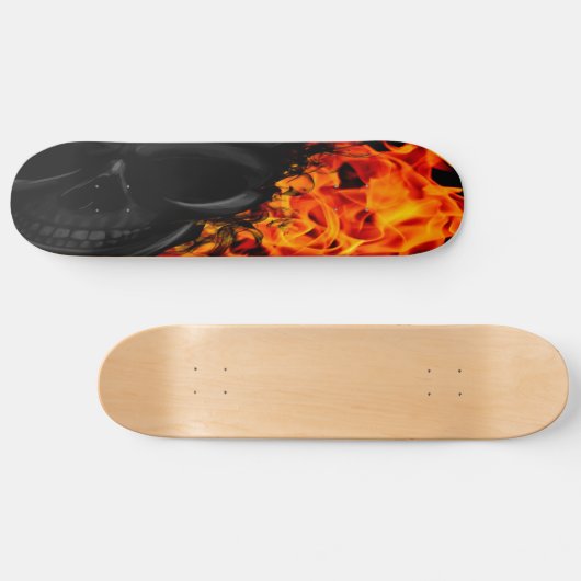 Vlamjes met skelet skateboard (Horizontaal)