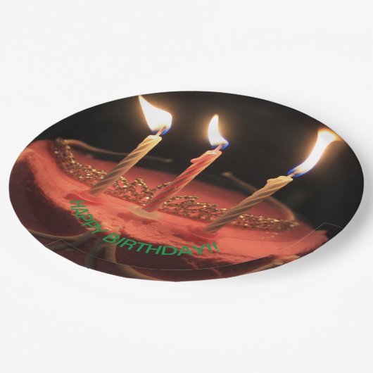 Vlamkaarsen Bord voor de 'Birthday Cake Paper' (Gekanteld)