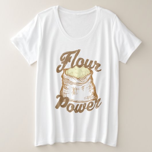 Vlamkracht Grote Maat T-shirt (Design voorkant)