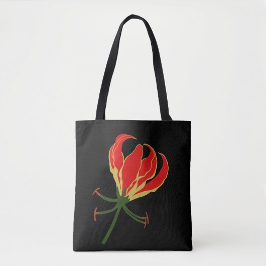 Vlamlelie Tote Bag (Voorkant)