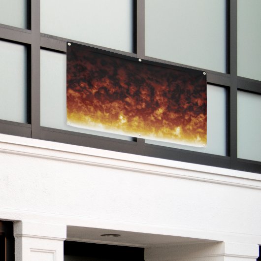 vlammen3 spandoek (Buitenkant Gebouw)