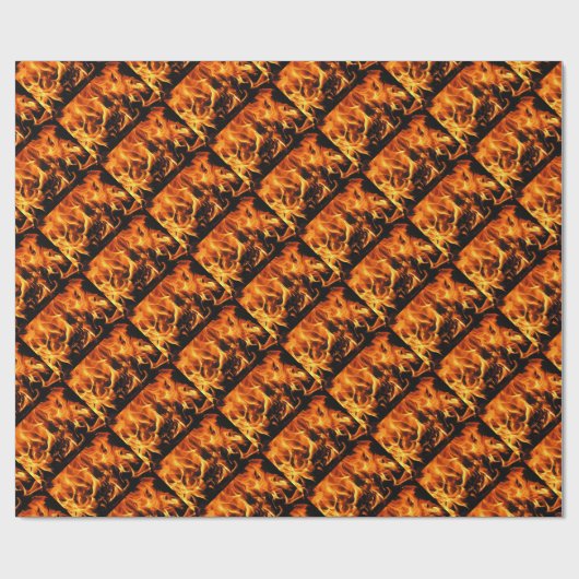 vlammen cadeaupapier (Vlak)