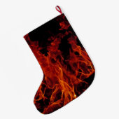 Vlammen en brandweerluiken grote kerstsok (Achterkant (Hangend))