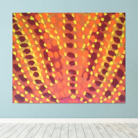 Vlammen en vuur Abstracte kunst Prints (Insitu (Houten vloer))