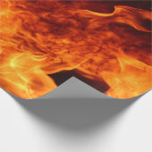 Vlammen en vuur cadeaupapier (Hoek)