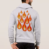 Vlammen Hoodie (Achterkant)