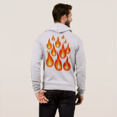Vlammen Hoodie (Achterkant volledig)